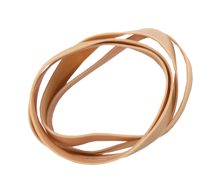 220pk Brown Elastic Bands for Offices - 8cm - Rubber Bands Assorted Sizes -  Thick Elastic Bands Office - Sturdy Elastic Band